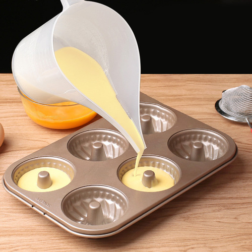 Long mouth measuring cup 1000ML with scale liquid injection pot baking measuring cup 1L laboratory measuring cup cake dispenser household