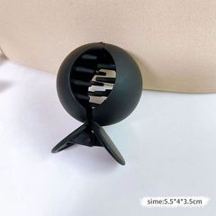 高馬尾固定神器ヘアクリップ女後頭部円形グリップネット赤2023新型ヘアピン垂れ下がり防止クリップ