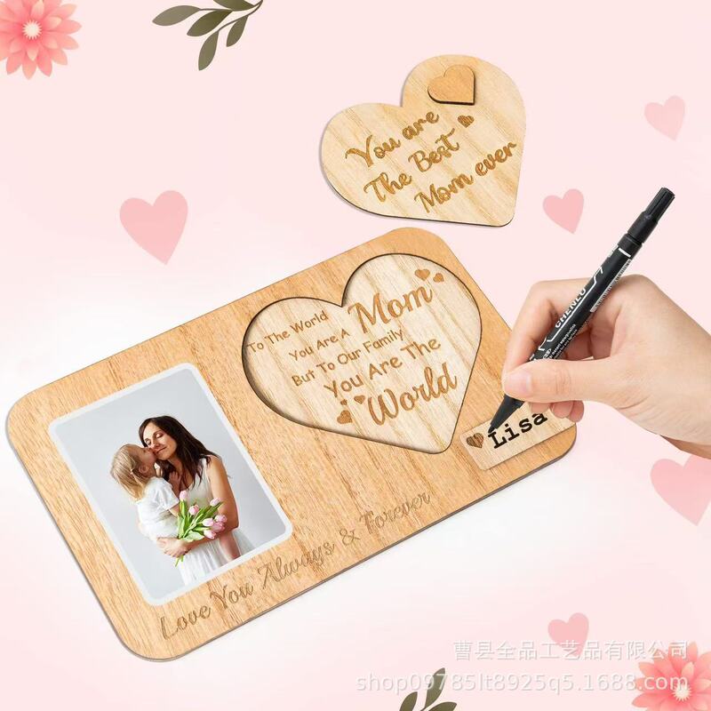 Custom Heart-Shaped Hollow Photo Frame Wooden Family Photo Carving Photo Frame Home Desktop Entrance Ornaments Decoration Gift Custom Heart-Shaped Hollow Photo Frame Wooden Family Photo Carving Photo Frame Home Desktop Entrance Ornaments Decoration Gift