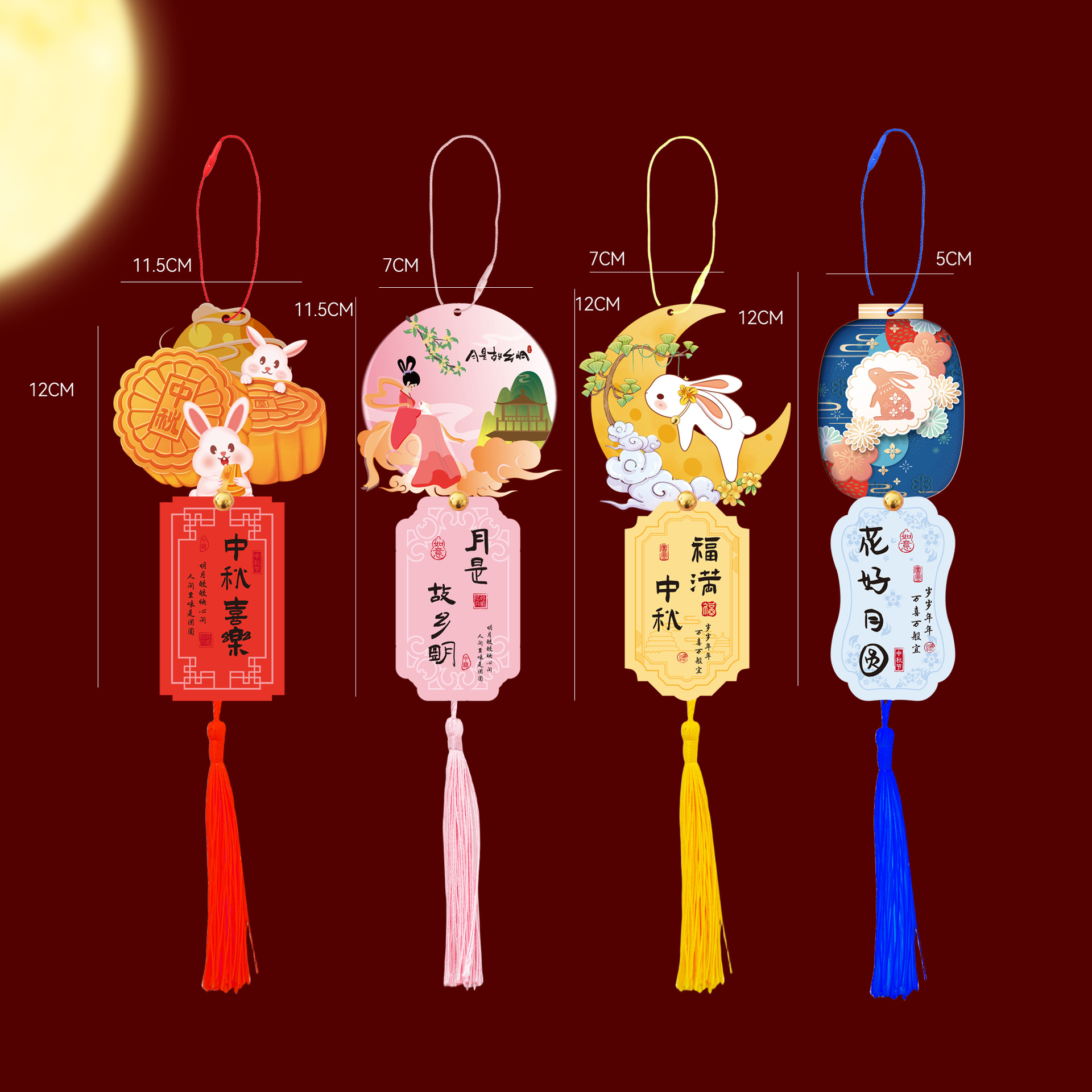 Festival del Medio Otoño Nuevo estilo chino retro caja de octogono Cesta de flores portátil flores pastel de luna caja de frutas floral caja de regalo floral