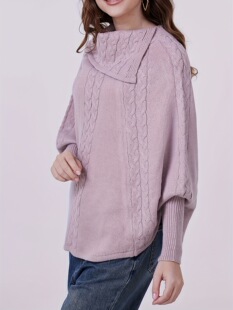Y 86991 Crochet High Neck Sweater �͹�ë�� �羳���R�d�W����