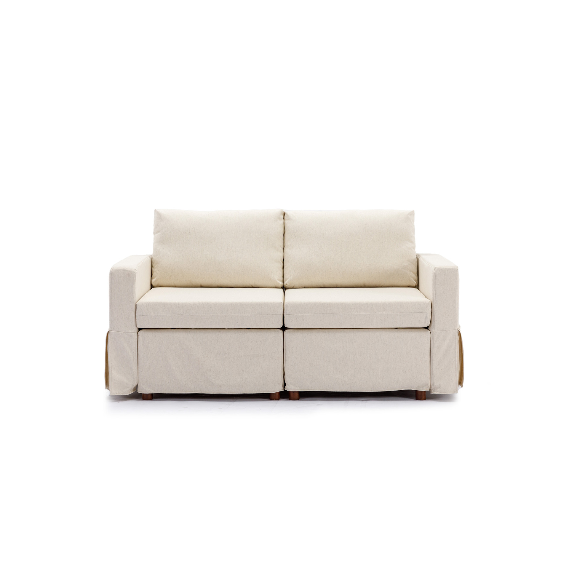 Sofá de tela de lujo ligero, muebles de sala de estar de apartamento pequeño, sofá de combinación posmoderno image 1