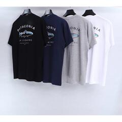 外国貿易の経典のlogo海洋のシリーズのサメの丸首の男女のカップルの項の半袖のtシャツ