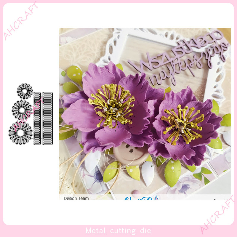 3328 flower and flower metal carbon steel knife die DIY cutting knife die cross-border supply March new 2022