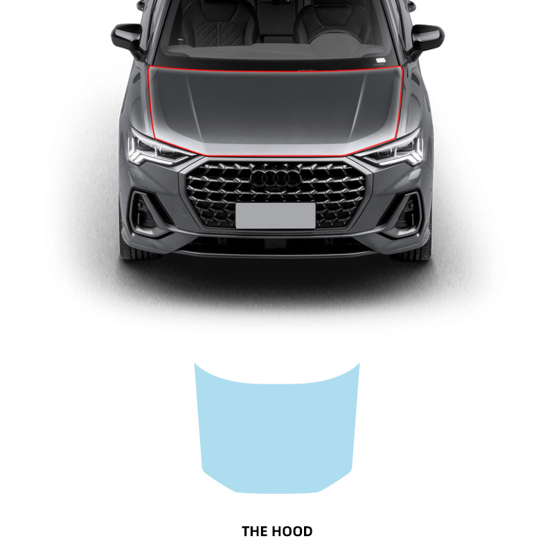 19-24 Audi Q3 máquina cortada TPU película de revestimiento de automóvil invisible película transparente película de pintura especial película protectora especial para automóviles