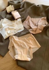 METWO速干便攜任意裁超薄裸感奶呼呼少女中腰親膚純棉檔內褲