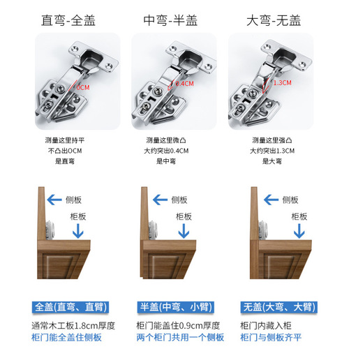 Stainless steel hinge 304 hinge wholesale cabinet door hydraulic damping hinge buffer hinge release hinge