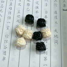 醒狮配珠DIY仿象牙果雕刻菩提果手串超萌可爱配饰手持配件男女款