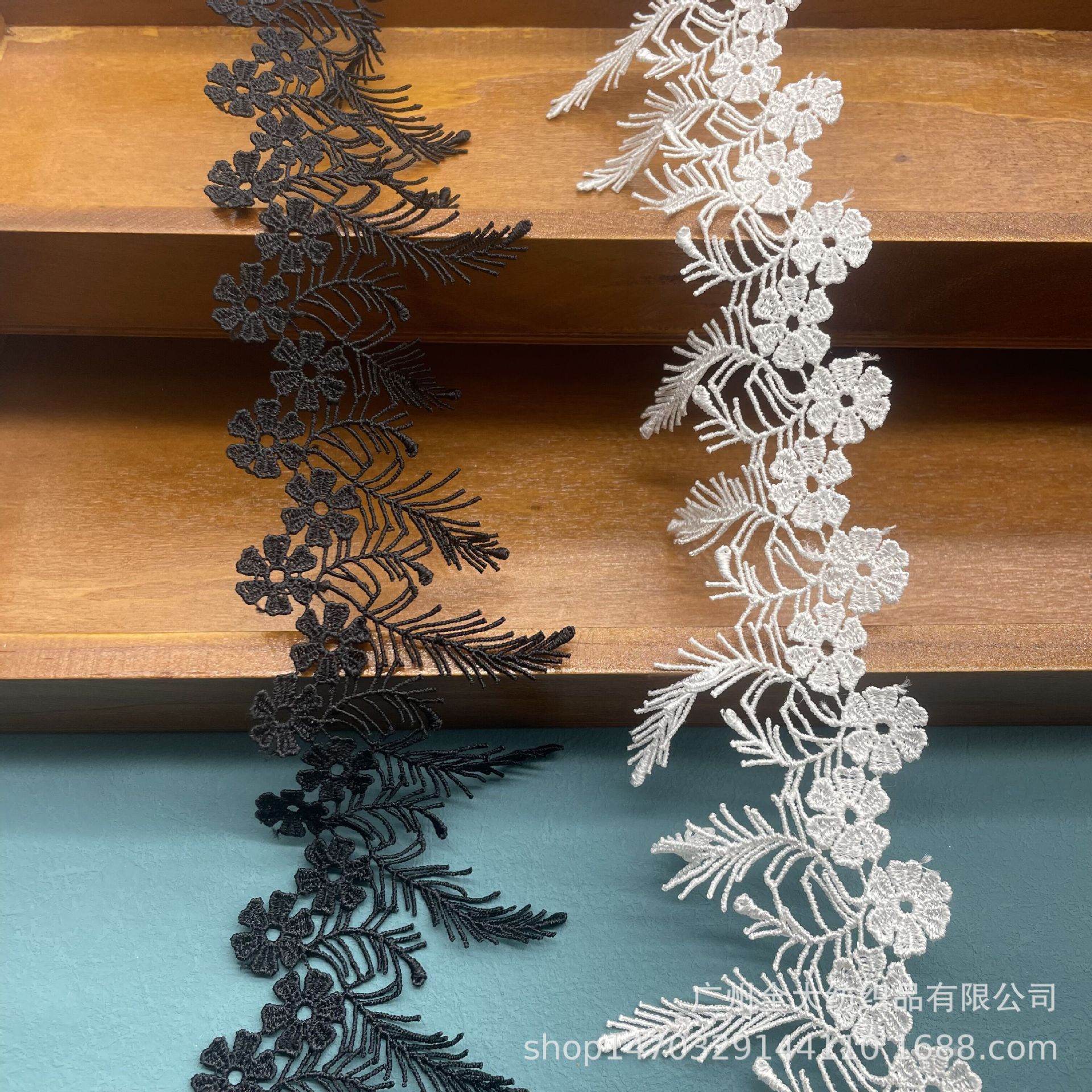 水溶涤光花边 羽毛涤光流梳水溶辅料 现货DIY裙摆服装 饰品辅料