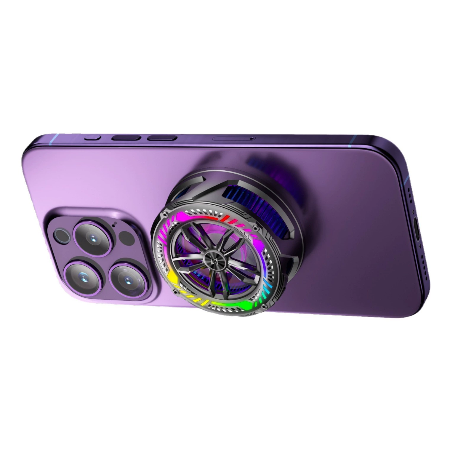 P68 magnetic mobile phone radiator, semiconductor refrigeration, freezing, two-speed cooling, three lighting modes, marquee