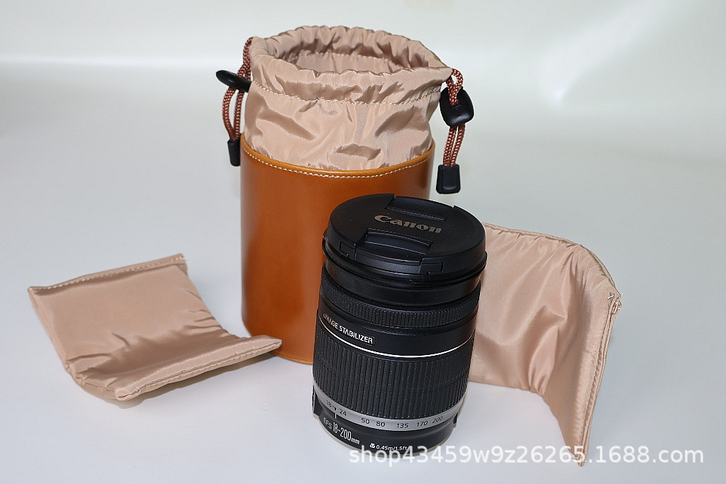 (2개) SLR 마이크로 단일 카메라 렌즈 튜브 | 가방 | 세트 | 배럴 캐논 니콘 두꺼운 내부 가방 충돌 방지 허리 가방 렌즈