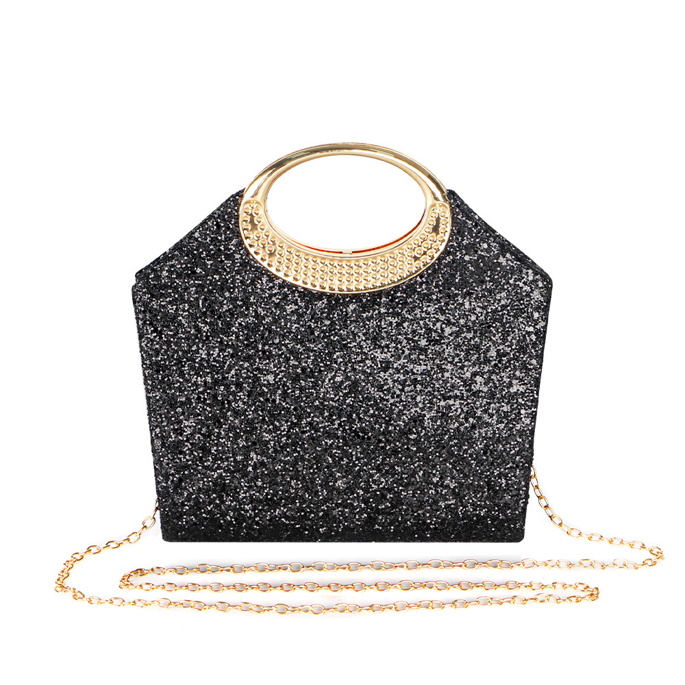 Cross-Border Amazon New Diamond Sparkling Handheld Evening Bag, High-End Luxury Party Bag, Glittery Crossbody Clutch - Thumbnail 2