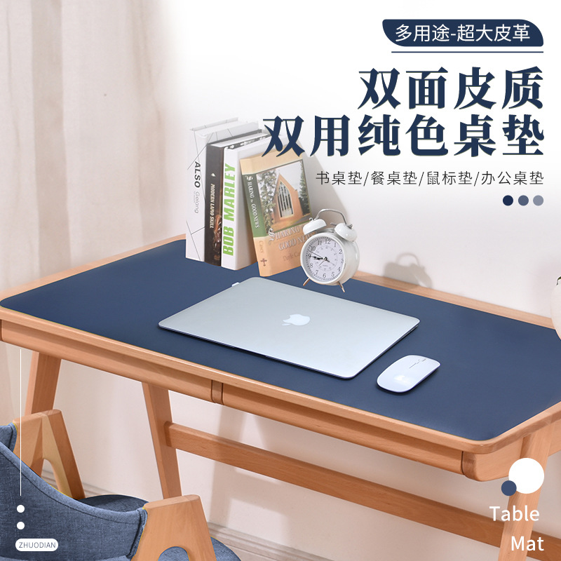 제조 재고 컴퓨터 마우스 패드 대형 사무실 책상 패드 쓰기 패드 방수 가죽 마우스 패드 패턴 로고