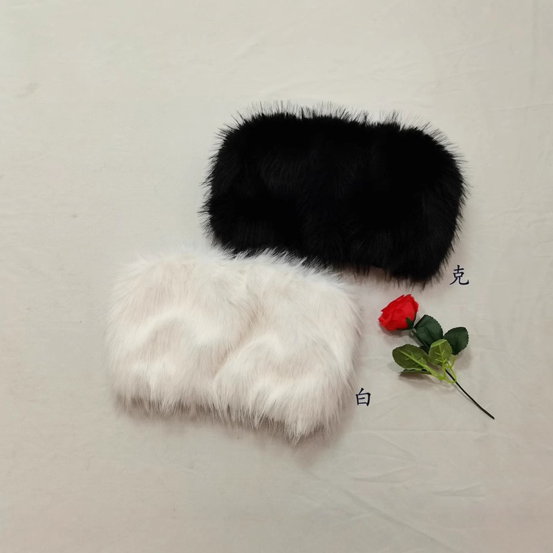 2025 Spring New Retro Millennial Hot Girl Sexy Strapless Tube Top Slim Hot Girl Short Style Outerwear Furry