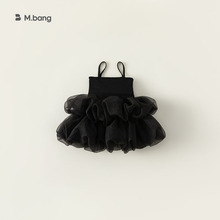 贝贝城夏季儿童公主裙生日礼服仙气女童吊带蓬蓬裙表演服XQ23021