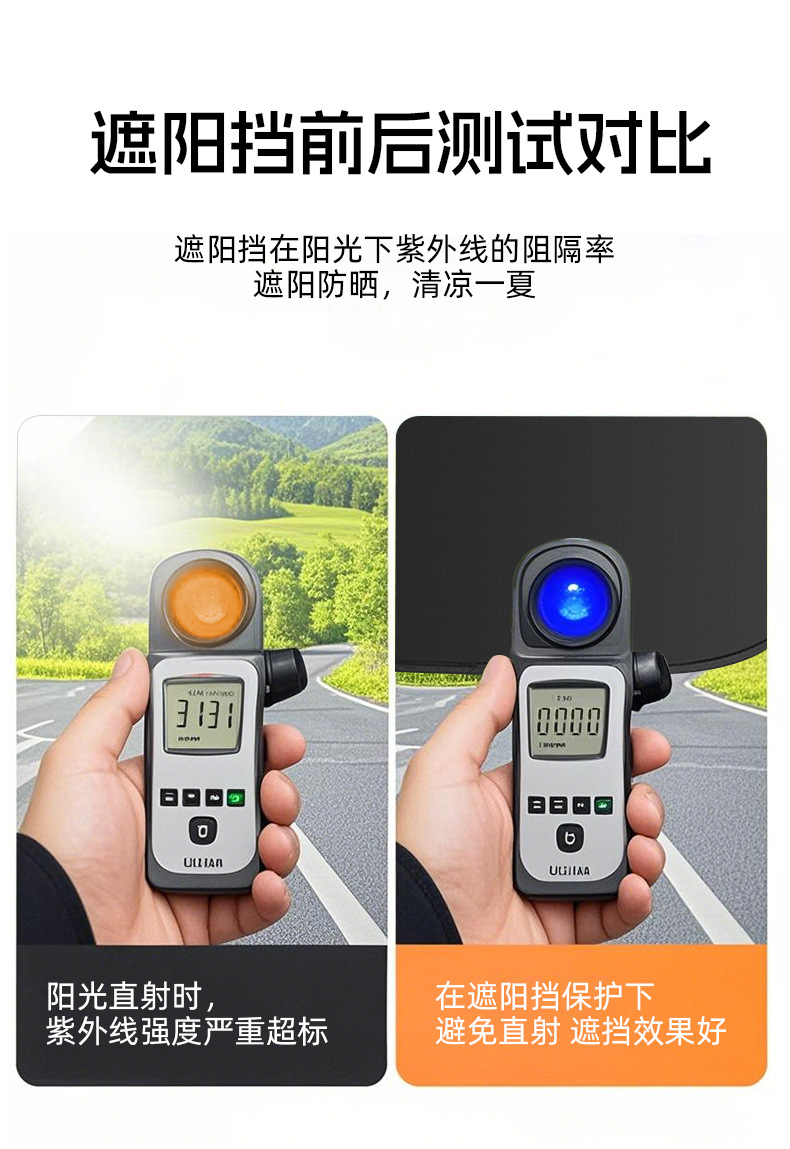 New cartoon car sunshade, sun protection, heat insulation, electrostatically attached sunshade curtain, cute cat car sunshade gadget