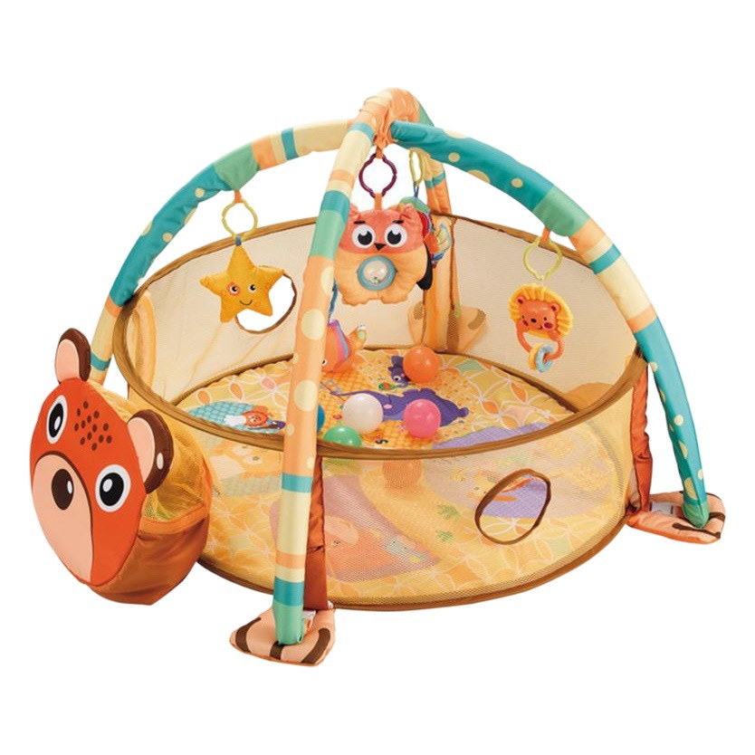 Cercado infantil redondo con tapete y pelotas, juguete interactivo para bebés, venta al por mayor