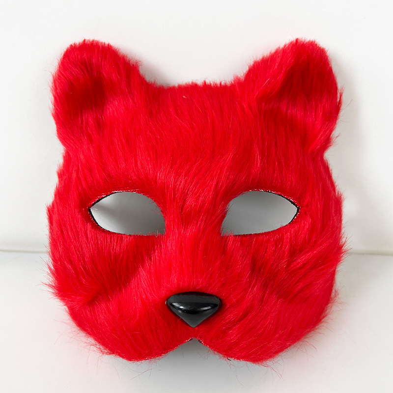 熊掌兽爪猫爪手套半指cosplay漫展道具可爱长毛绒万圣节手套欧美|undefined