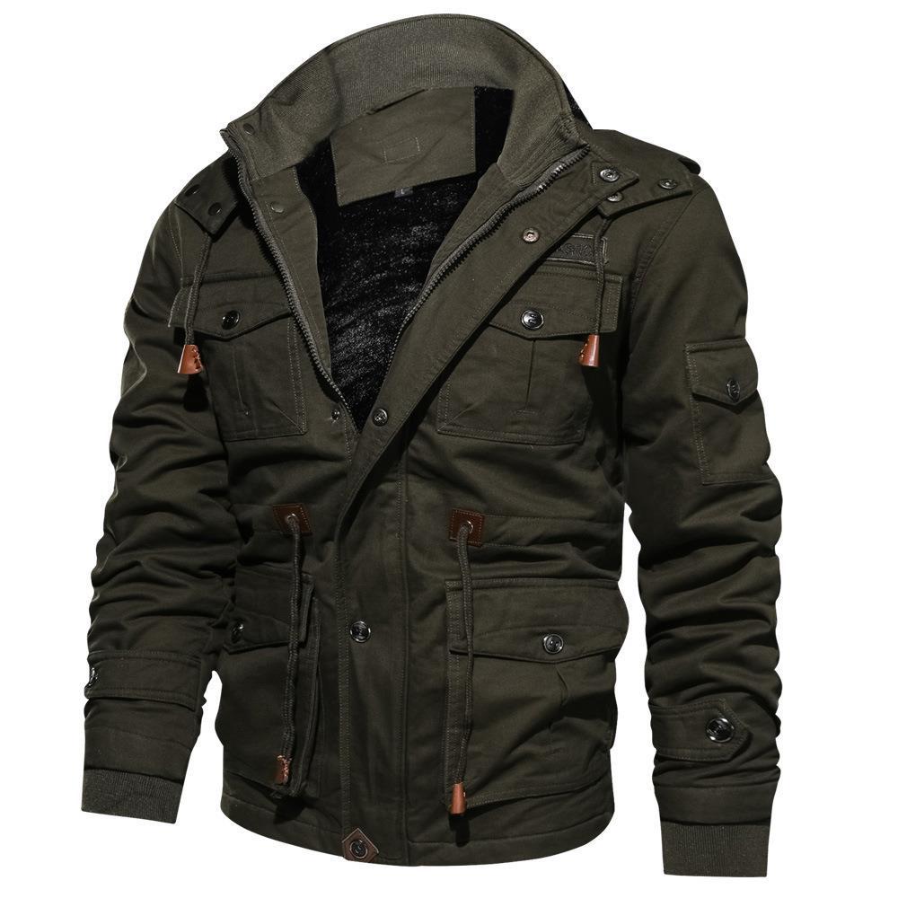 boy Cross-Border Exclusive 2023 Autumn Winter Hooded Thick Embroidered Plus Size Cotton Washed Jacket Men's Trendy Brand_viptrois.com
