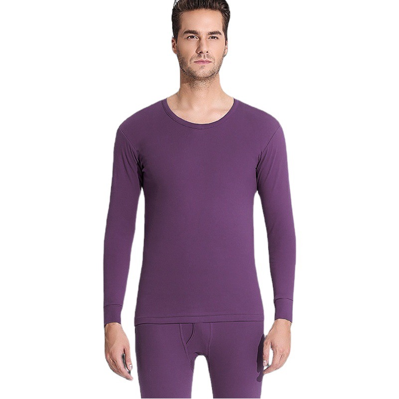 Hengyuanxiang 7A 抗菌綿 100% 秋服と長ズボンセット男性用防ダニ消臭ボトムスサーマル下着男性用秋冬