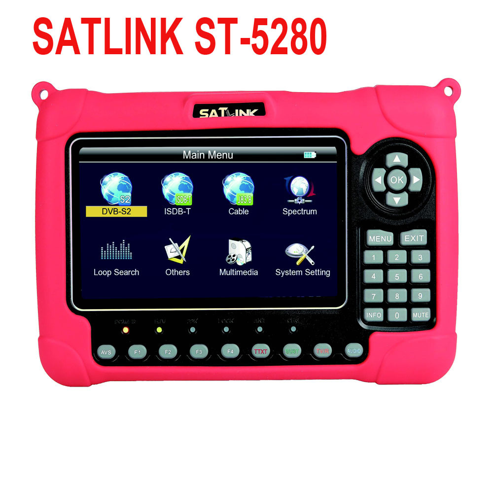 Satlink ST-5280 DVB-S2/ISDB-T/J83B Cable H.265G高清寻星仪