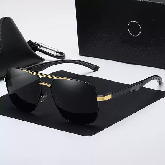 Cross-Border Mercedes-Benz Glasses Men's Polarized Sunglasses Aluminum Magnesium Large Frame Outdoor Anti-Uv 9821 Fashionable Sunglasses