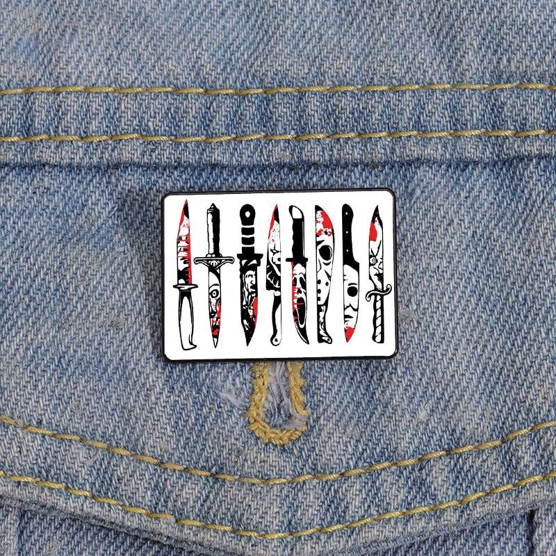 Letter, Badge Pattern Unisex Gender Printing Design Funny Style Funny Pin Letter Badge Alloy Printing Unisex Brooches