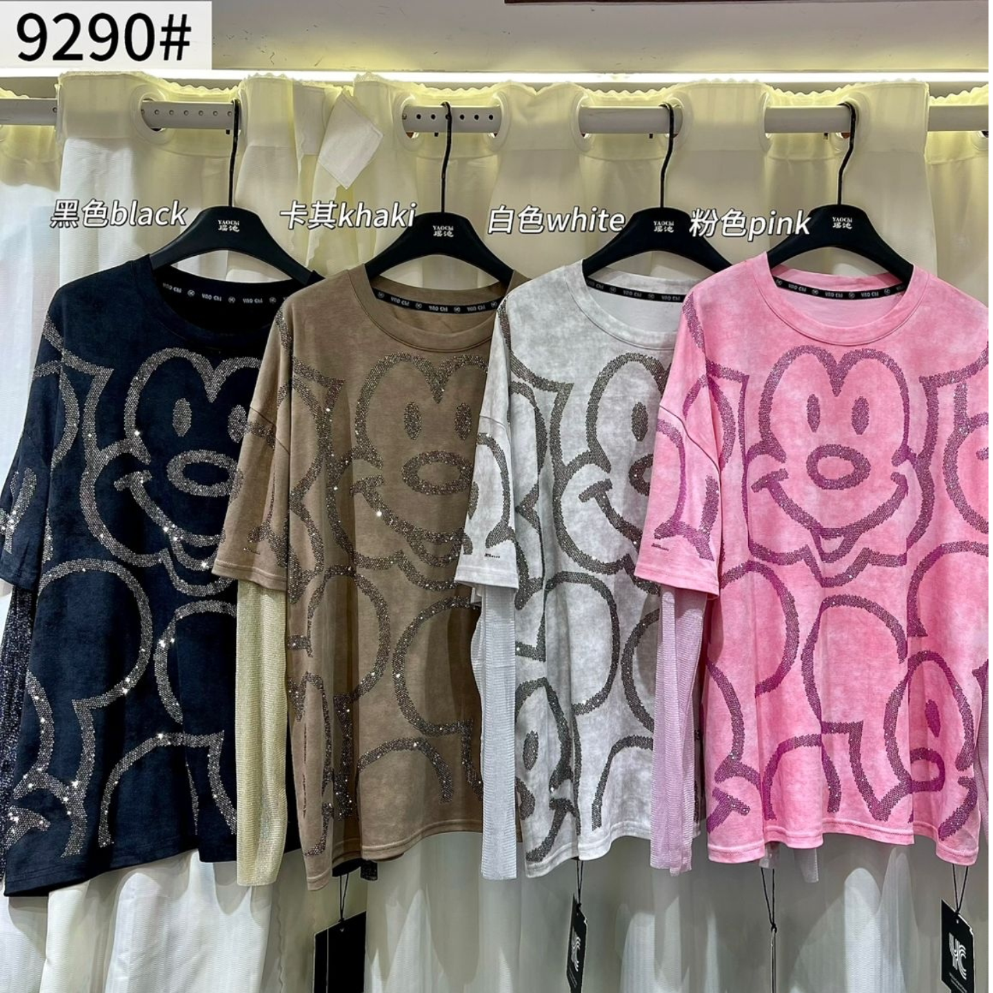 Transfronterizos europeos y americanos ropa de mujer camiseta de manga corta para mujeres otoño y invierno suelta ropa de mujer de tamaño medio y largo chaqueta de moda image 1