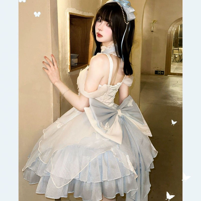 白鳥の湖ドレス、純粋な欲望のプリンセスドレス、ふわふわスカート、ロリータスカート、美しい|undefined