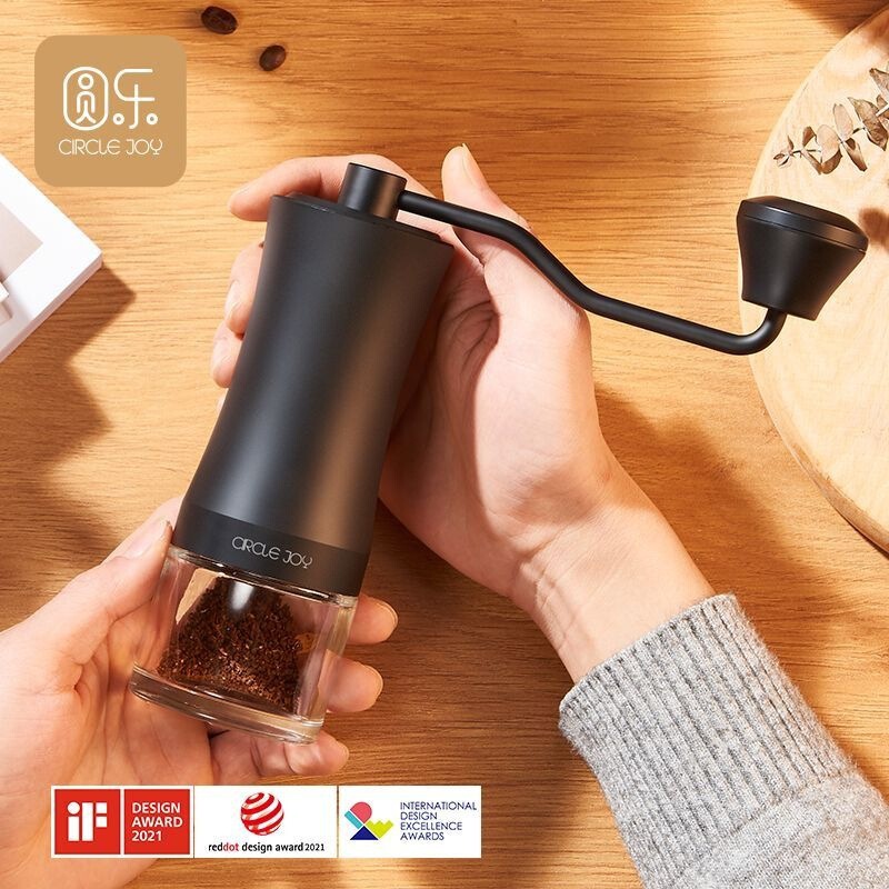 Hand-crank coffee grinder, portable, with dual bearings, for home use, ideal for grinding coffee beans for espresso or pour-over coffee Hand-crank coffee grinder, portable, with dual bearings, for home use, ideal for grinding coffee beans for espresso or pour-over coffee