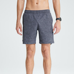 Cross-border American-style mud-dyeing summer loose casual ice silk quick-drying breathable running five-pocket shorts