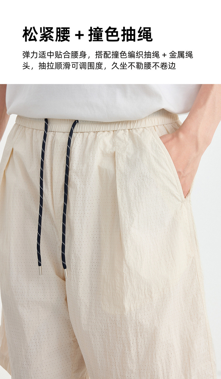 Quần short thể thao nam vải lưới thoáng khí, khô nhanh, dáng 5 phân — Xanh navy chi tiết 5