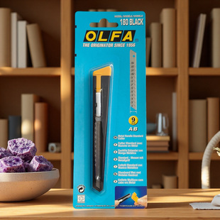 olfa�����A�����ձ�������9mmˇ�g�ֹ�2b���g����ɫ�⚤180black