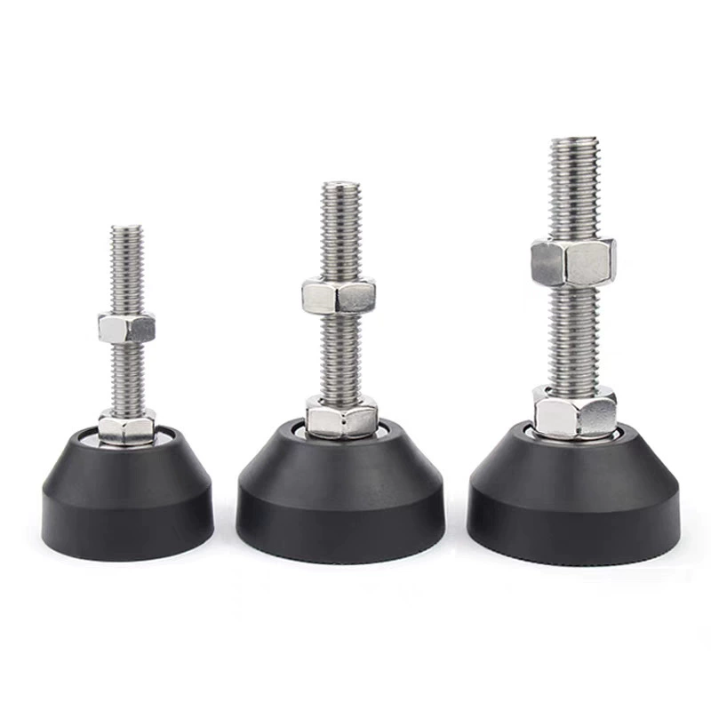 Нейлоновая фиксированная чашка для ног, винт для ног, регулируемая пластиковая подставка для ног, опора для ног, подставка для ног, m6m8m10m