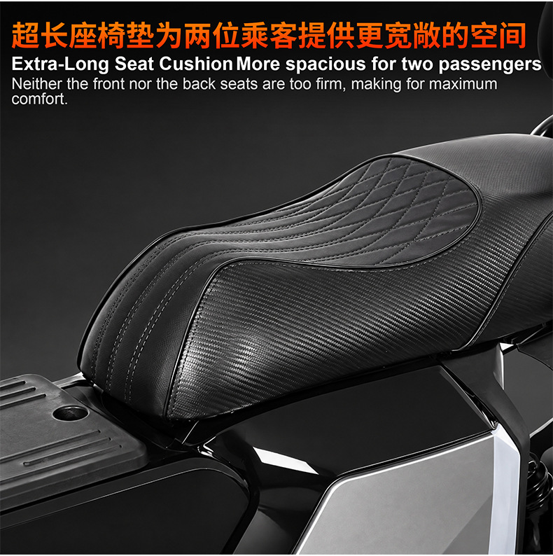 Cross-Border Wholesale U2 Electric Scooter with Integrated Seat and Rear Box, Specially Designed for Food Delivery, with Ultra-Long Battery Life