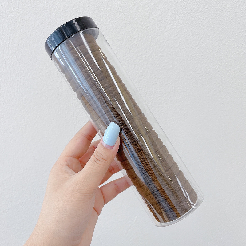 Banda de goma para mujer después de atar la cabeza, cabeza alta, cola de caballo, cuerda de pelo, temperamento, cuerda de cabeza, alta elasticidad, goma elástica duradera, simple nuevo anillo para el cabello