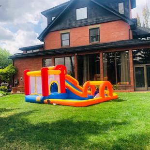 Manufacturers supply Castle slide inflatable amusement equipment large outdoor entrance entrance Trampoline children's amusement