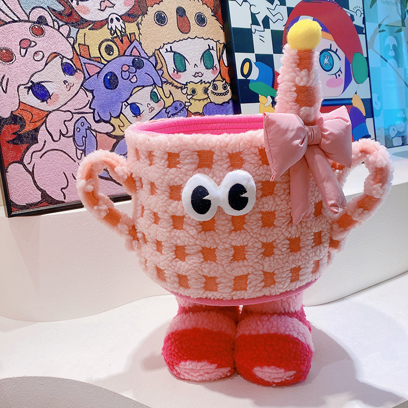 Collection of HD9350 Cute Cotton Rope Storage Bins with Lids for Bedrooms, Living Rooms, Toys, Snacks