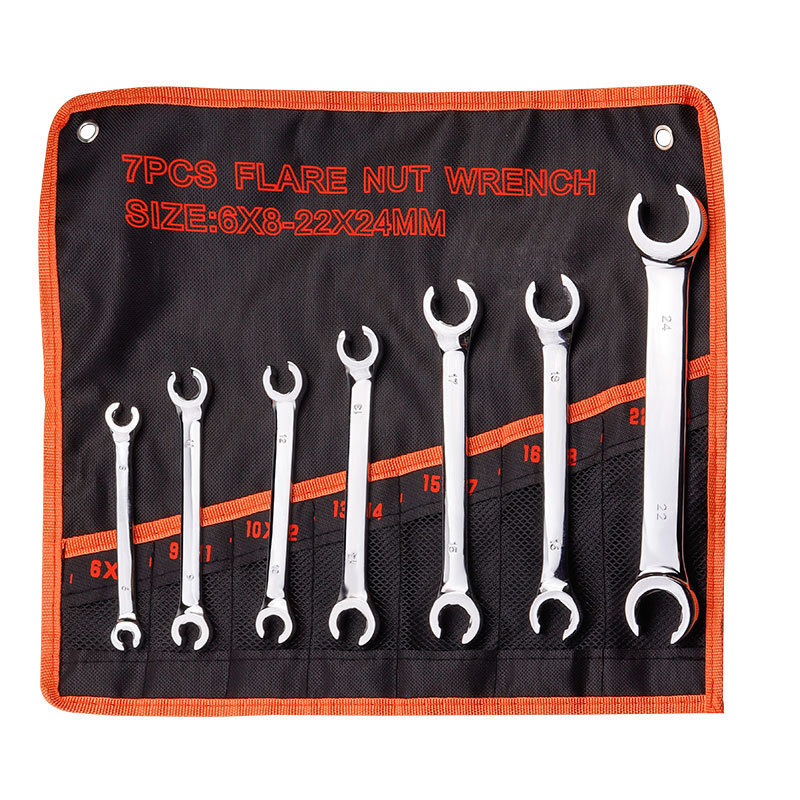 Los fabricantes venden al por mayor bolsas de tela con boca de horquilla de doble cabezal, reparación de automóviles, herramientas de hardware, juego de llaves de tubería de aceite