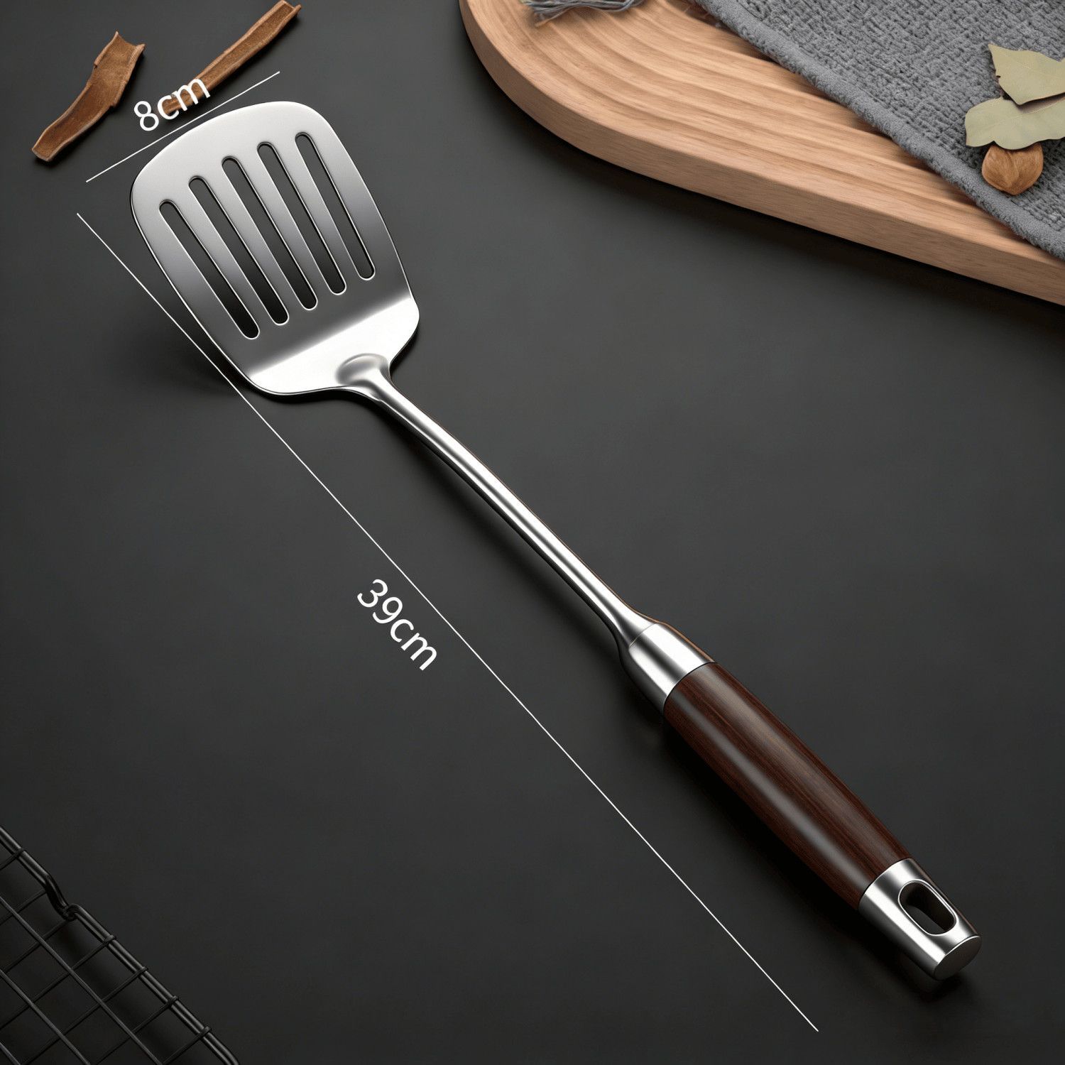 316 extra thick ebony [frying spatula]