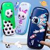 Fei Ye summer Explosive money student Stationery Cartoon EVA Zipper pencil case 3D Die Stationery student storage box