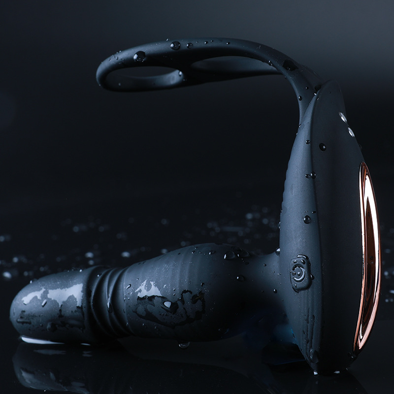 男用無線遙控智能伸縮前列腺按摩器男性電動(dòng)震動(dòng)肛塞可穿戴自慰器