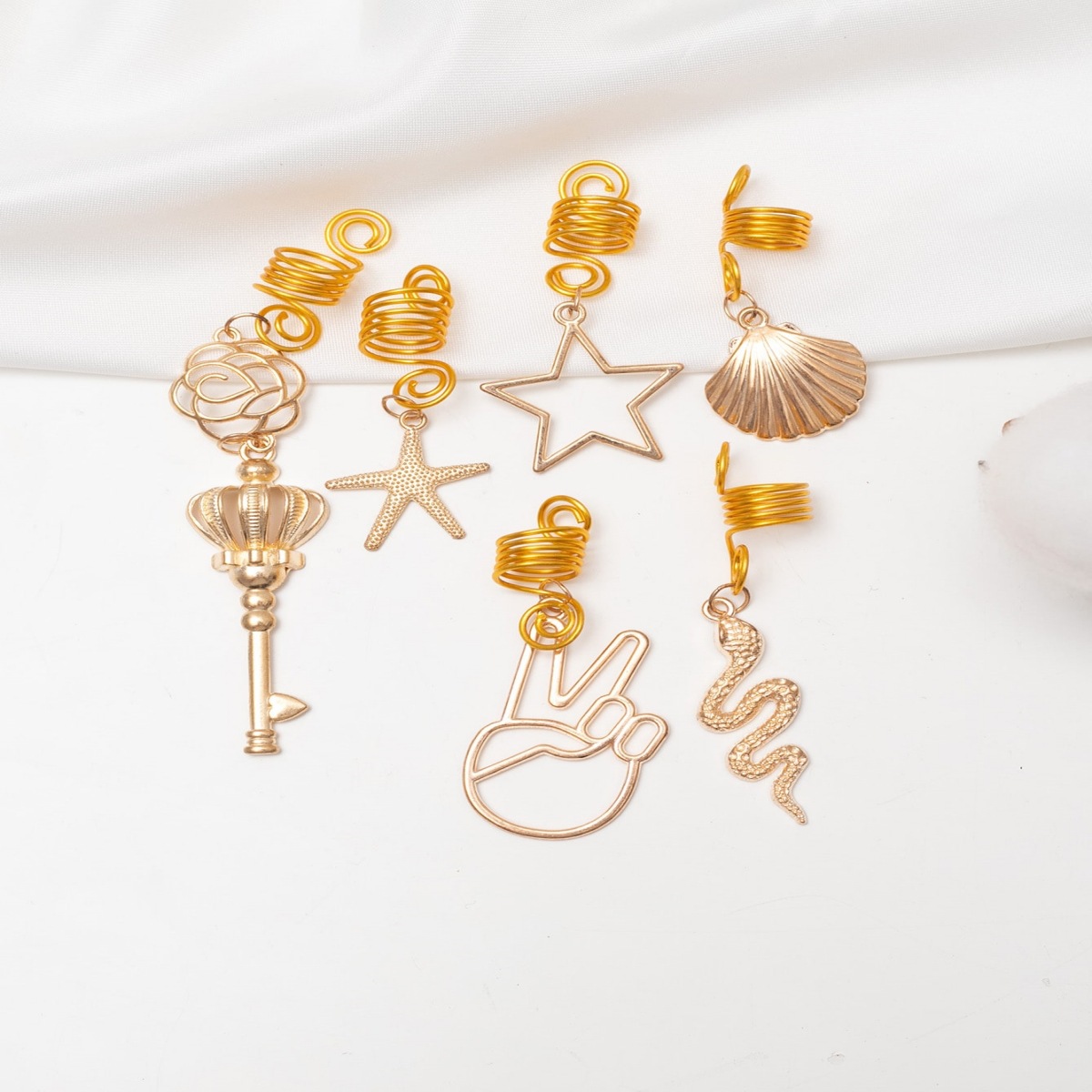 Moda europea y americana accesorios para el cabello estilo étnico espiral horquilla anillo de pelo updo serpiente accesorios para el cabello sucio trenza hebilla de pelo personalizado hebilla tocado