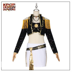 动漫热门影视表演服k-pop猎魔女团cosplay鲁米佐依米拉黑金表演服