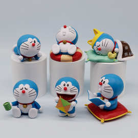 哆啦A梦手办闲暇时光休闲 叮当猫机器猫手办潮玩可爱桌面摆件模型