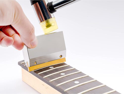Electric Guitar Folk Acoustic Guitar Electric Bass Neck Fingerboard Frets Fret Inlay Jig Fret Pressing Worker