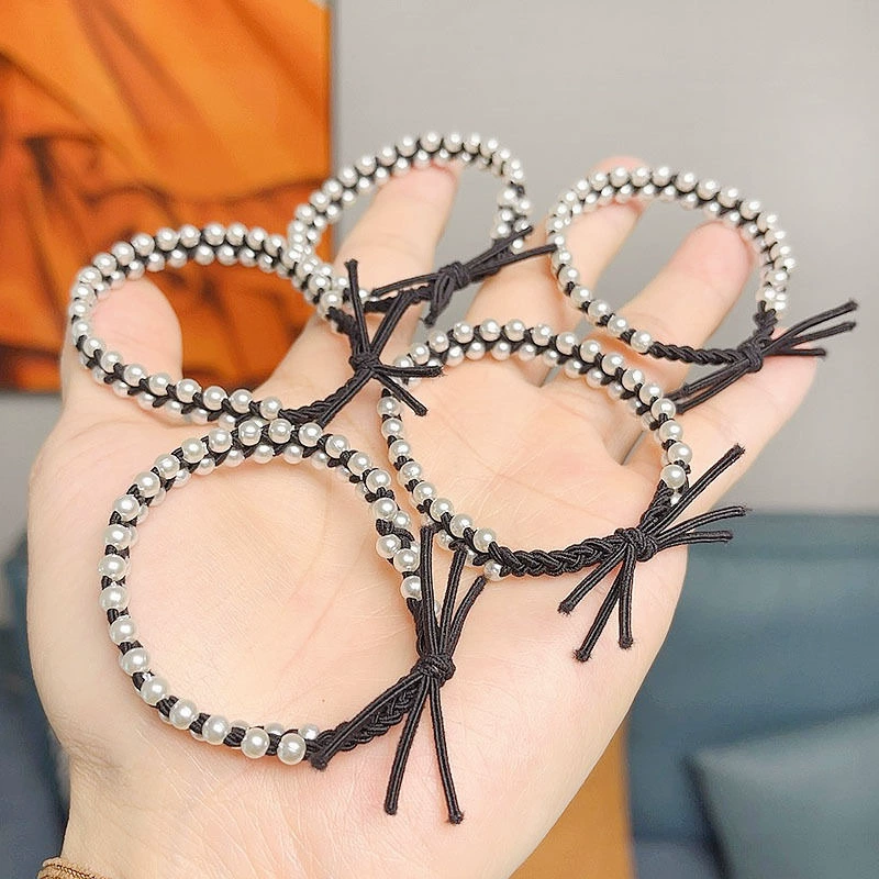 Резинка для волос, ткачёное bracelet, хвостик, аксессуар для волос