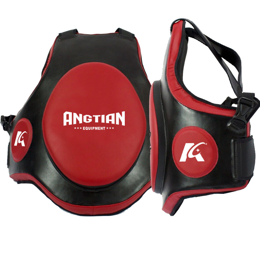 Fábrica Angtian personalizada boxeo protector de pecho de entrenamiento de lucha protector de pecho de entrenamiento de lucha de boxeo thai
