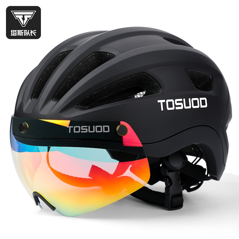 Captain Tas Bicycle Helmet Men's Breathable Safety Helmet Cycling Helmet Mountain Bike Road Bike Cycling Equipment