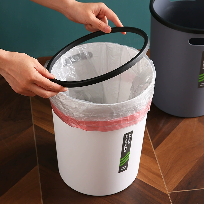 Plastic big garbage can, simple and elegant design, wholesale